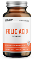 iconfit - ICONFIT Folic Acid Vitamin B9 400 g kapsulės, 90 vnt. - 4 nuotrauka