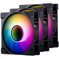 phanteks m25 140 gen2 - Phanteks M25 Gen2 PWM D-RGB Ventiliatorius 3pcs - Reverse, 140mm, Juodas (Black) - 1 nuotrauka