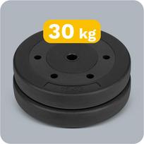 svarmenu rinkinys - vidaXL Hantelių Rinkinys 30 kg - 6 nuotrauka