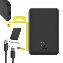 baseus 20w power bank -  Baseus 5000mAh 20W + USB-C kabelis (20V/3A) - baltas - 10 nuotrauka