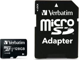 128 atminties - Verbatim Premium 128GB microSDXC Class 10 UHS-I + Adapter - 1 nuotrauka