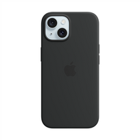 apple iphone 15 silicone case with magsafe - Apple "Silicone Case with MagSafe iPhone 15 (MT0J3ZM/ A)" Black - 1 nuotrauka