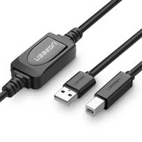 Ugreen US122 Active Printer Cable USB 2.0 A-B 10m Black