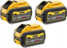 18 ah akumuliatorius dewalt - Priedų rinkinys DeWalt DCB118X3; 18/54 V; 3x9,0 Ah + pakrovėjas DCB118 - 2 nuotrauka