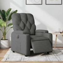 elektriniai foteliai - Fotelis VLX Electric 3073824, tamsiai pilka, 90 cm x 73 cm x 97 cm - 1 nuotrauka