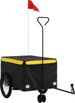 gelezis - Dviračio priekaba, juodos ir geltonos spalvos, 45kg, geležis - 2 nuotrauka