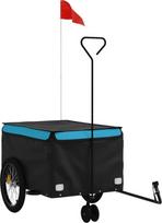 dviracio krepsys - Dviračio priekaba, juodos ir mėlynos spalvos, 45kg, geležis - 2 nuotrauka