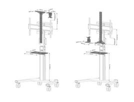 adapter logitech - NEOMOUNTS BY NEWSTAR SELECT VIDEO KIT CAM- &AV SHELF  (INCL. LOGITECH RALLY BAR (MINI) ADAPTER FOR F - 4 nuotrauka