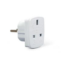 ukoja - Gembird Adapter UK Socket to Schuko White - 4 nuotrauka