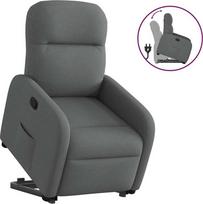 Fotelis VLX Stand-up Reclining 329606, tamsiai pilka, 83.5 cm x 66 cm x 104 cm