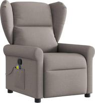 pilka fotel - Fotelis VLX Massage Recliner 289680, tamsiai pilka, 90 cm x 76 cm x 100 cm - 2 nuotrauka