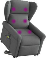 fotelis atsistoti - Masažinis krėslas VLX Massage Stand-Up 329730, tamsiai pilka, 89 cm x 70.5 cm x 102.5 cm - 3 nuotrauka