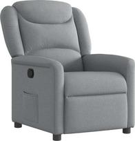 Fotelis VLX Fabric 289696, šviesiai pilka, 86 cm x 67 cm x 100 cm