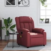 Fotelis VLX Massage Reclining 289693, raudonas, 98 cm x 72 cm x 98 cm