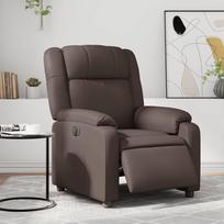elektriniai foteliai - Fotelis VLX Electric Reclining, rudas, 67 cm x 86 cm x 100 cm - 1 nuotrauka