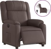 elektriniai foteliai - Fotelis VLX Electric Reclining, rudas, 67 cm x 86 cm x 100 cm - 2 nuotrauka