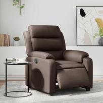 elektriniai foteliai - Fotelis VLX Electric Reclining, rudas, 67 cm x 86 cm x 100 cm - 3 nuotrauka