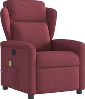 kreslas recliner - Fotelis VLX Massage Recliner 289675, raudonas, 90 cm x 76 cm x 100 cm - 1 nuotrauka