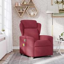 kreslas recliner - Fotelis VLX Massage Recliner 289675, raudonas, 90 cm x 76 cm x 100 cm - 3 nuotrauka