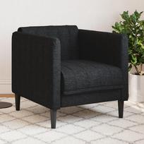 chesterfield foteliai - Fotelis VLX Chesterfield 248030, juodas, 56 cm x 70 cm x 66 cm - 1 nuotrauka