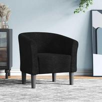 chesterfield foteliai - Fotelis VLX Chesterfield 248030, juodas, 56 cm x 70 cm x 66 cm - 2 nuotrauka