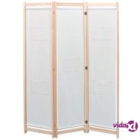 vidaXL Kambario pertvara, 3 d., kreminės sp., 120x170x4cm, audinys