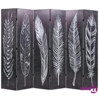 juoda sirma - vidaXL Kamb. pertvara, sulankst., 228x170cm, juod. balt. sp. plunksn. - 1 nuotrauka