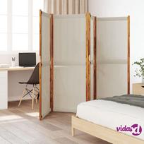 vidaXL Kambario pertvara, 4 segmentai, šviesiai pilka, 280x180cm