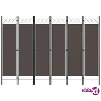 vidaXL Kambario pertvara, 6 dalių, antracito spalvos, 240x180cm