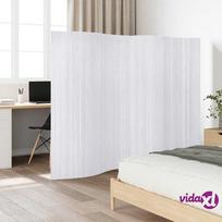 vidaXL Kambario pertvara iš bambuko, balta, 250x165cm