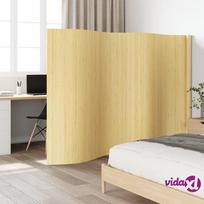 vidaXL Kambario pertvara, šviesi natūrali, 165x400cm, bambukas