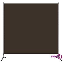 vidaXL Kambario pertvara, rudos spalvos, 175x180cm, audinys