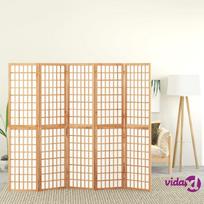 vidaXL Kambario pertvara, 5 segmentai, 200x170cm, japoniška