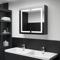 vonios spintele su apsvietimu led - Vonios spintelė VLX, antracito, 12.2 x 80 cm x 68 cm - 2 nuotrauka