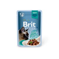 BRIT Premium Cat Fillets in Gravy wołowina 85g