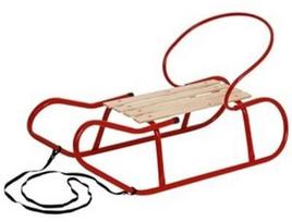 Verners Sled 90x37x23cm Red