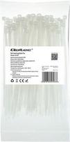 Qoltec Zippers Nylon UV 3.6x150mm 100pcs. White