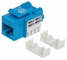 Intellinet Cat6 UTP RJ45 Keystone Jack Blue