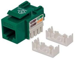 Intellinet Cat5e UTP RJ45 Keystone Jack Green