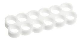E22 Stealth Cable Comb 12 Slots 4mm White
