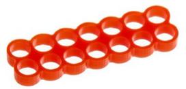 E22 Stealth Cable Comb 14 Slots 4mm Red