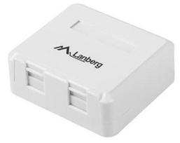 Lanberg Surface Mount Box For Keystone Modules 2-port White