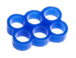 E22 Stealth Cable Comb 6 Slots 4mm Blue