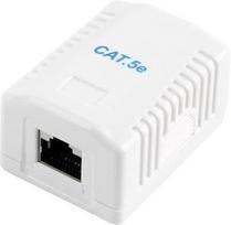 poe adapteris - Gembird Cat5E FTP Single Port Surface Mount Box - 1 nuotrauka