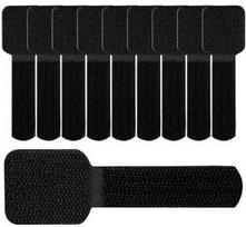 velcro - Label The Cable Wall Velcro Cable Holder Set Of 10 Black - 1 nuotrauka
