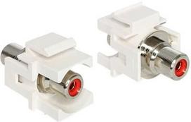Delock Keystone RCA Female to RCA Female Red