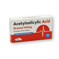 Acetylsalicylic Acid Siromed 100 mg, skrandyje neirios tabletės, N30