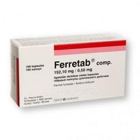 Ferretab comp., pailginto atpalaidavimo kietosios kapsulės, N100