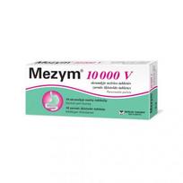 tabletes - MEZYM 10000 V, skrandyje neirios tabletės, N10 - 2 nuotrauka