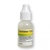 Guttalax, 7,5mg/ml, 15 ml, geriamieji lašai, tirpalas, N1